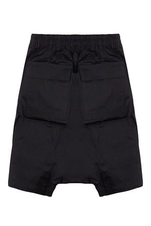 Pantaloncini cargo in cotone nero RICK OWENS | RU01F2389TE09